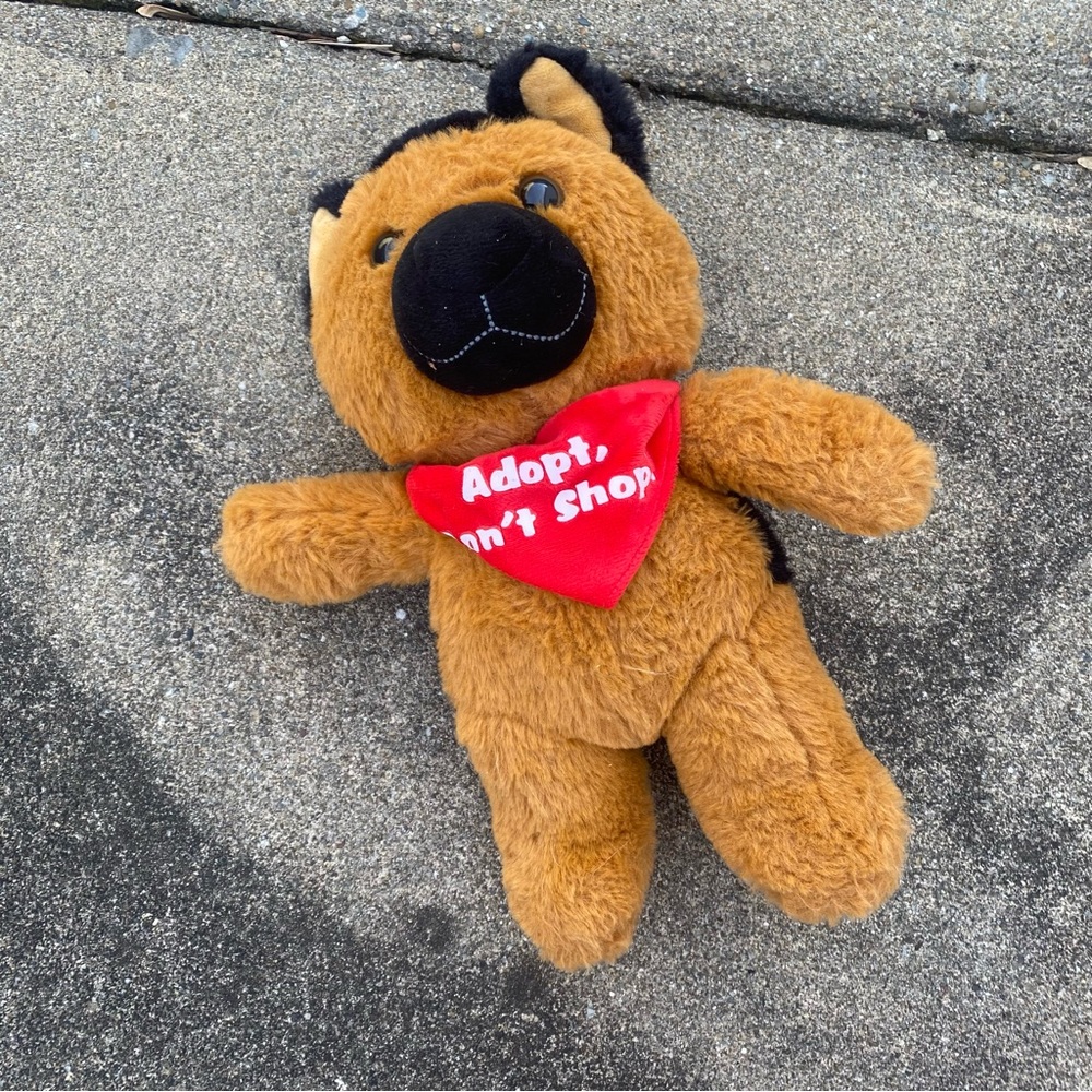 KellyToy Brown Plush‎ Dog with Red Heart OS